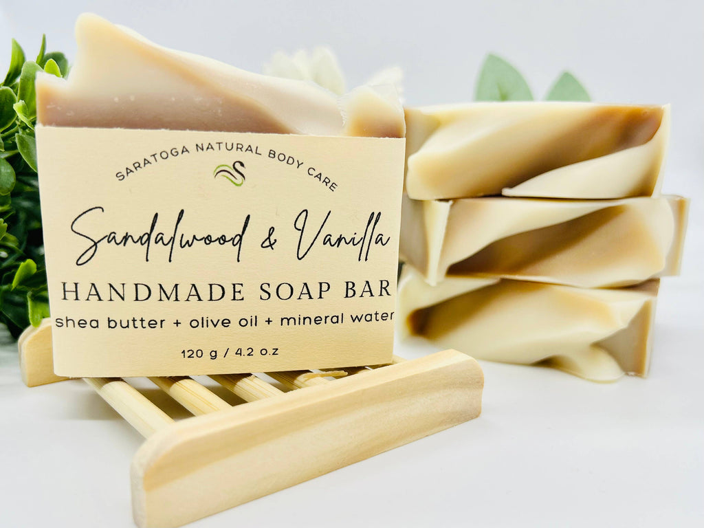 Sandalwood Vanilla Handmade Soap Bar VEGAN