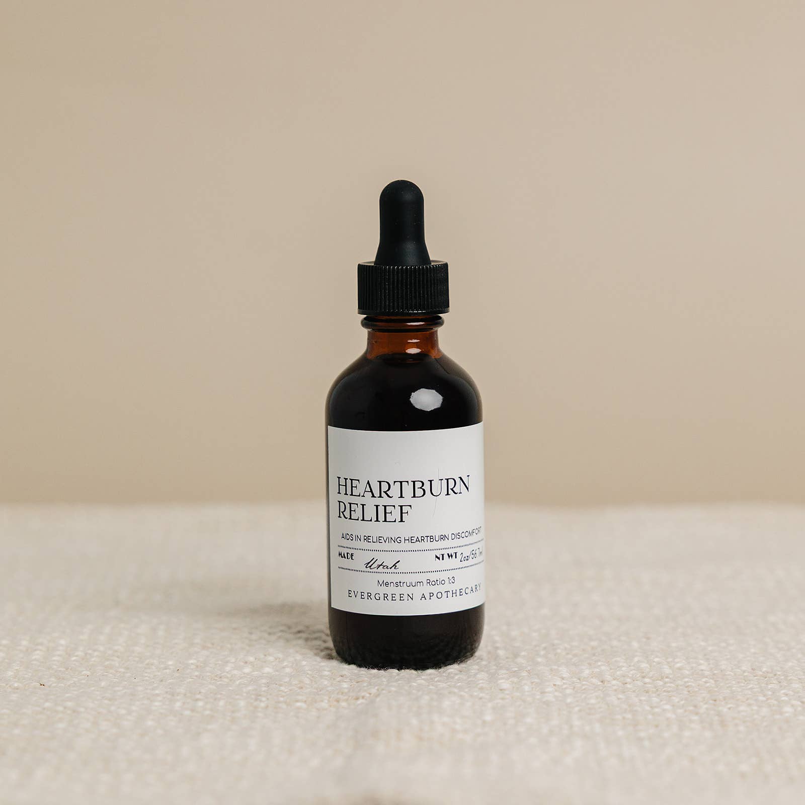 Herbal Heartburn Relief Tincture – Digestive Support Formula  (Alcohol Free)
