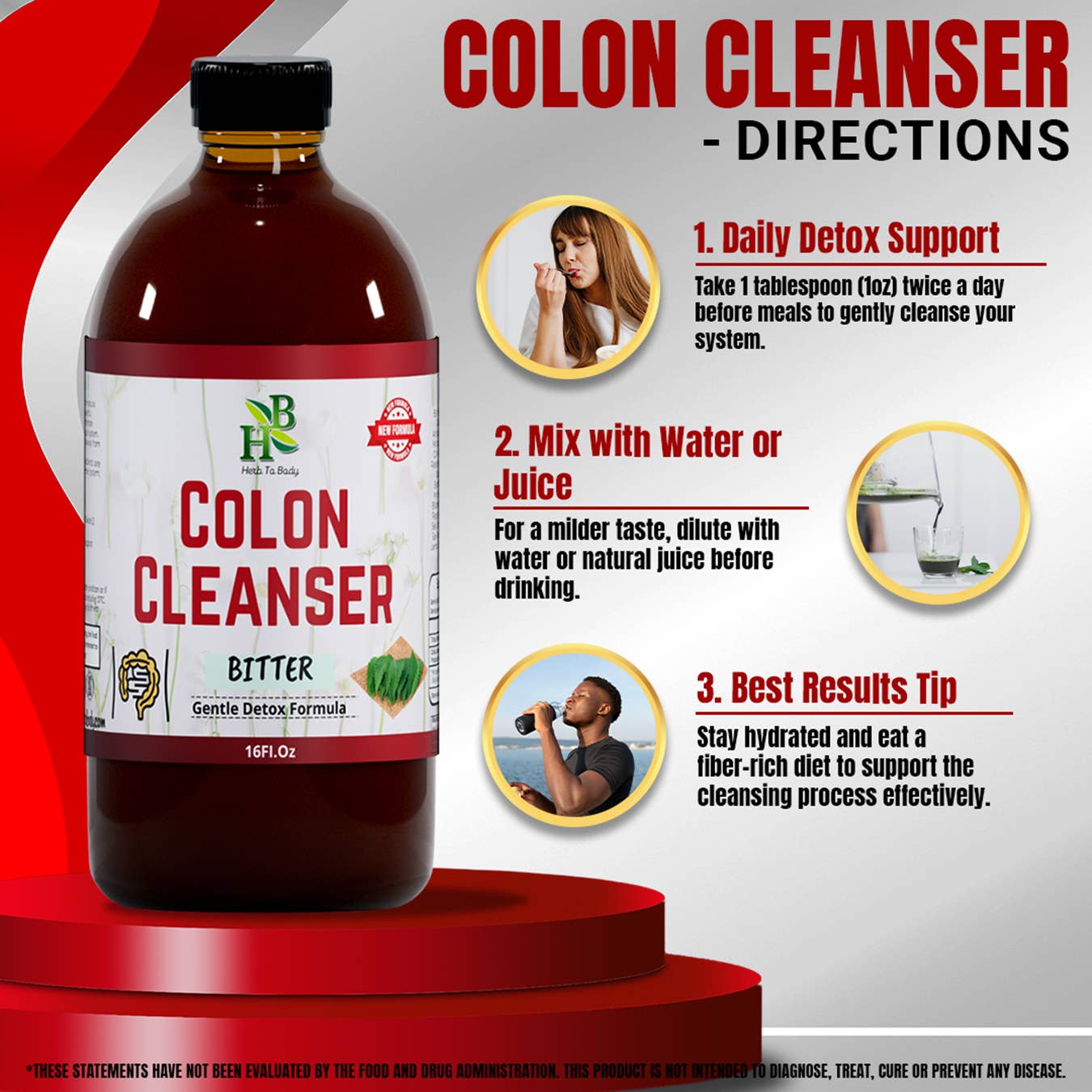 Colon Cleanser Bitters – Herbal Digestive & Regularity Support (16 oz)