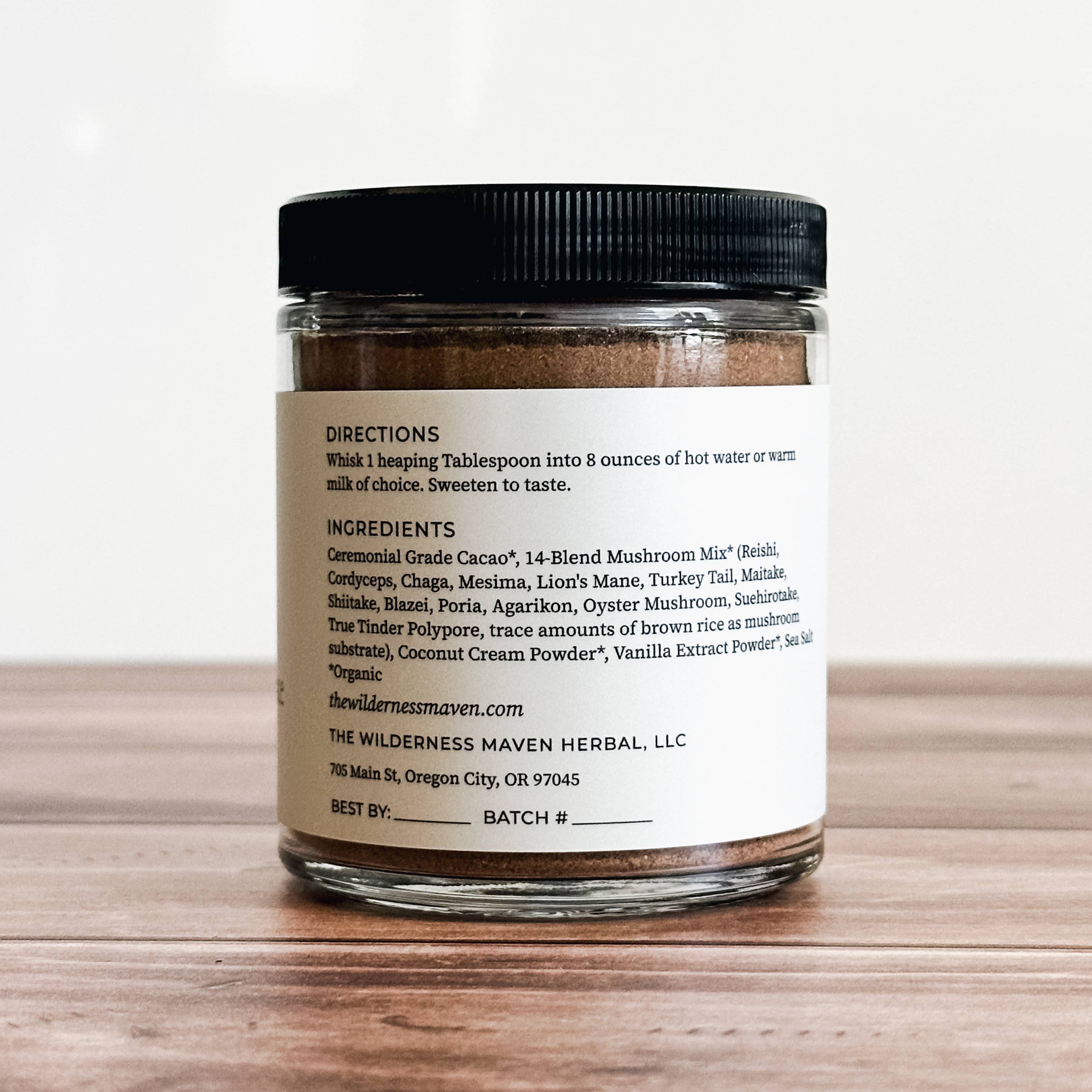 Mushroom Chocolate: 6 oz (Glass Jar)