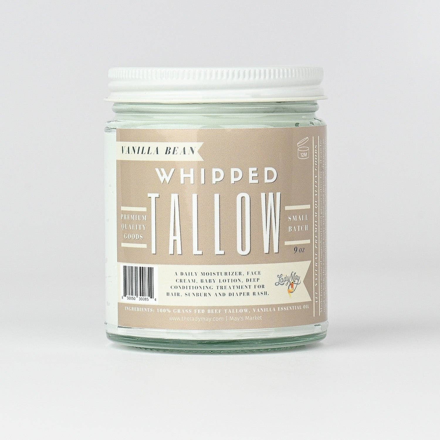 Vanilla Whipped Tallow Moisturizer (NEW!) (Sensitive Skin | Dry Patches | Anti-Aging | Hair Butter )