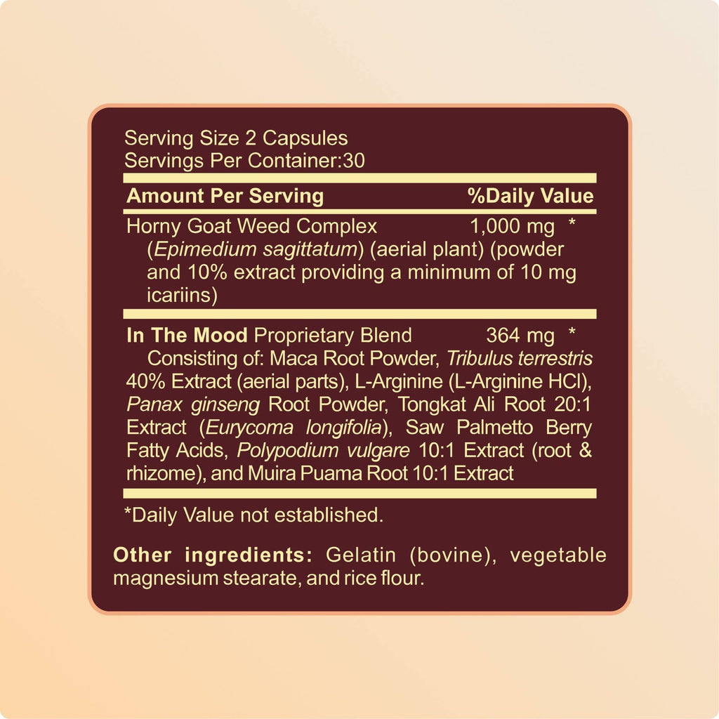 In the Mood | Women's Libido, Desire & Intimacy Support – 60 Capsules