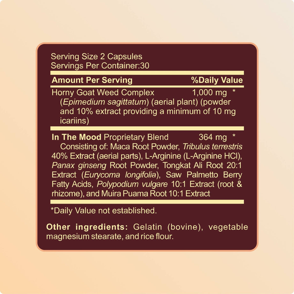 In the Mood | Women's Libido, Desire & Intimacy Support – 60 Capsules