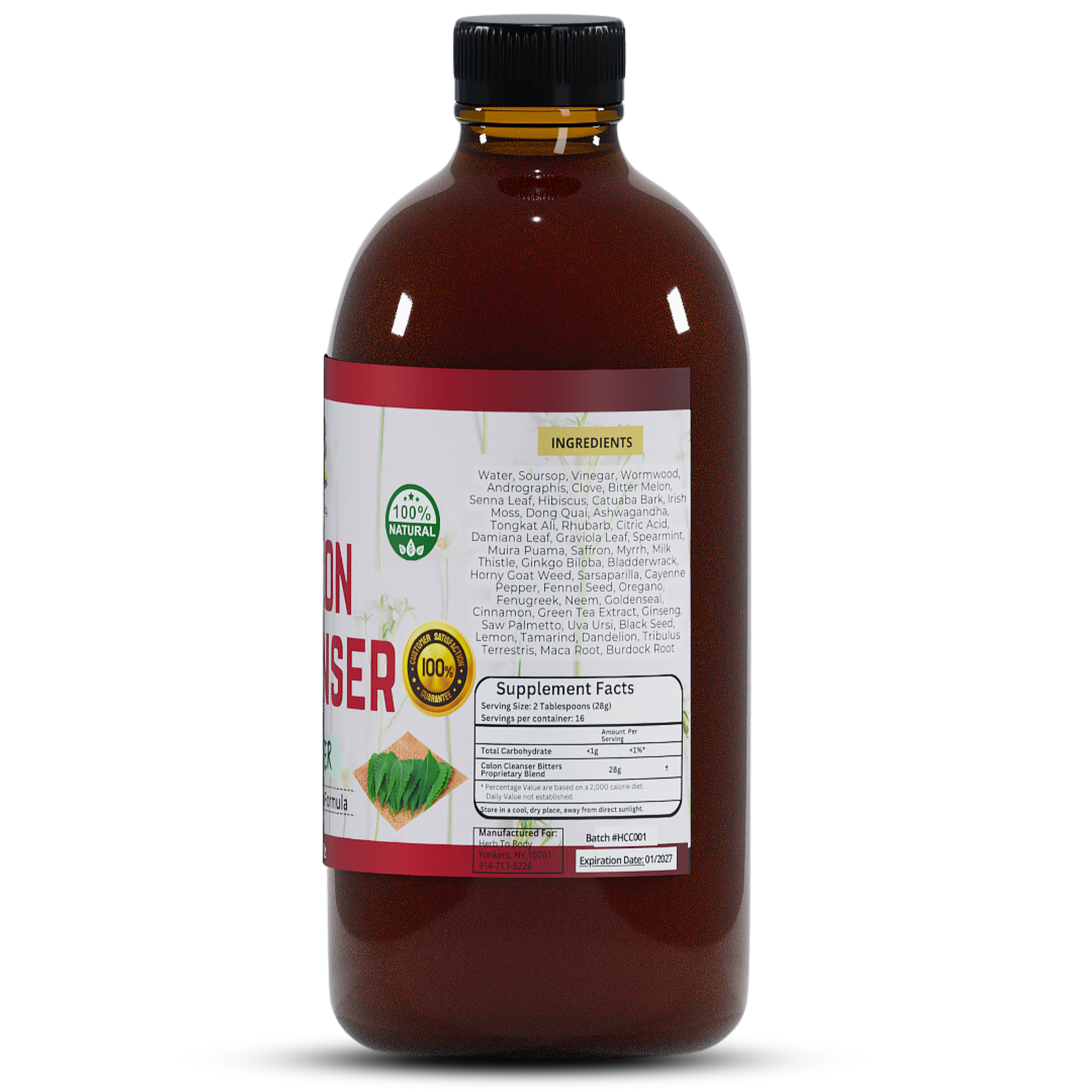 Colon Cleanser Bitters – Herbal Digestive & Regularity Support (16 oz)
