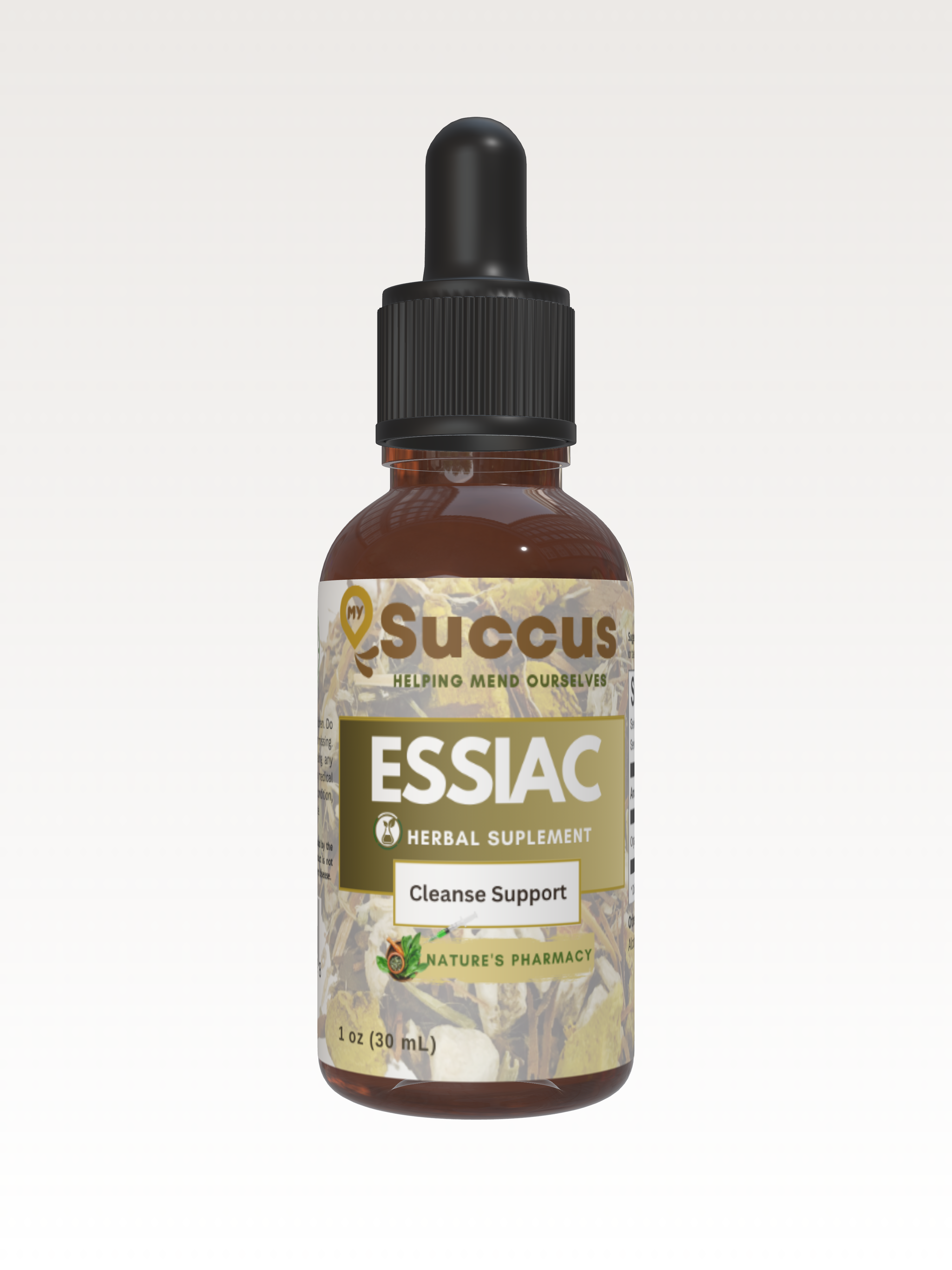 Essiac Tincture - Herbal Support for Detox & Wellness: Alcohol Free / 1 fl oz