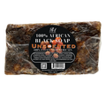 African Black Soap Bar, Unscented - 8oz (HALF POUND)