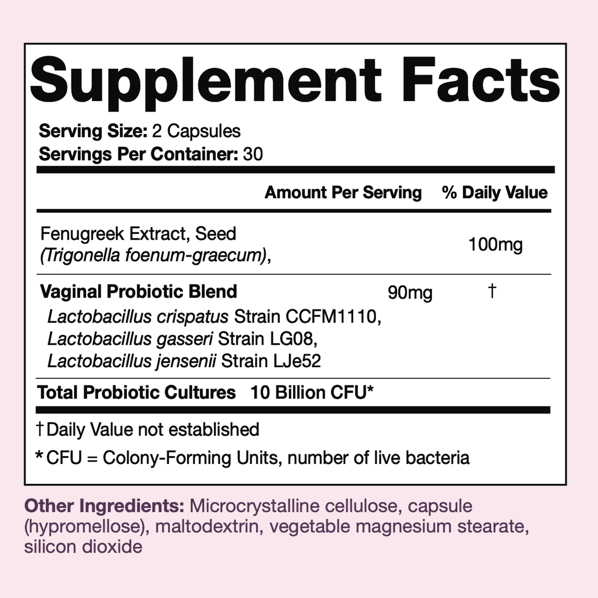 Her Balance Vaginal Probiotics – pH, Odor & Feminine Flora Support | 10 Billion CFU