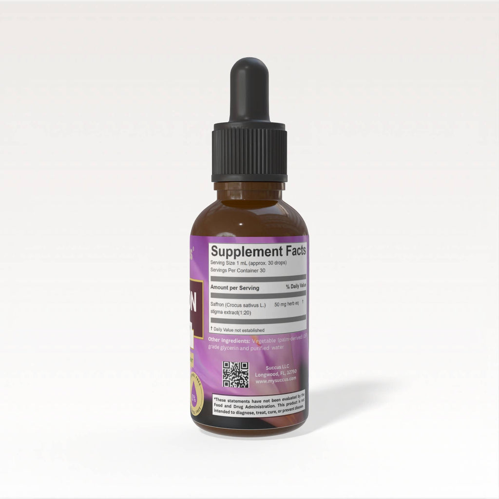 Saffron Tincture | Alcohol-Free Herbal Extract | 1 oz