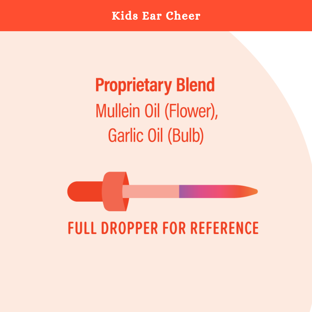 Kids Ear Cheer – Garlic & Mullein Herbal Ear Oil | 2 oz