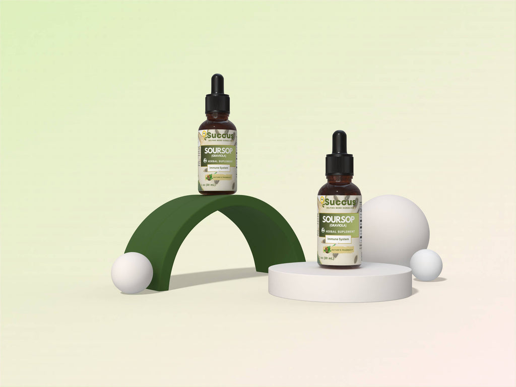 Soursop (Graviola) Tincture - Immune System (High Potency) : Alcohol Free / 1 fl oz
