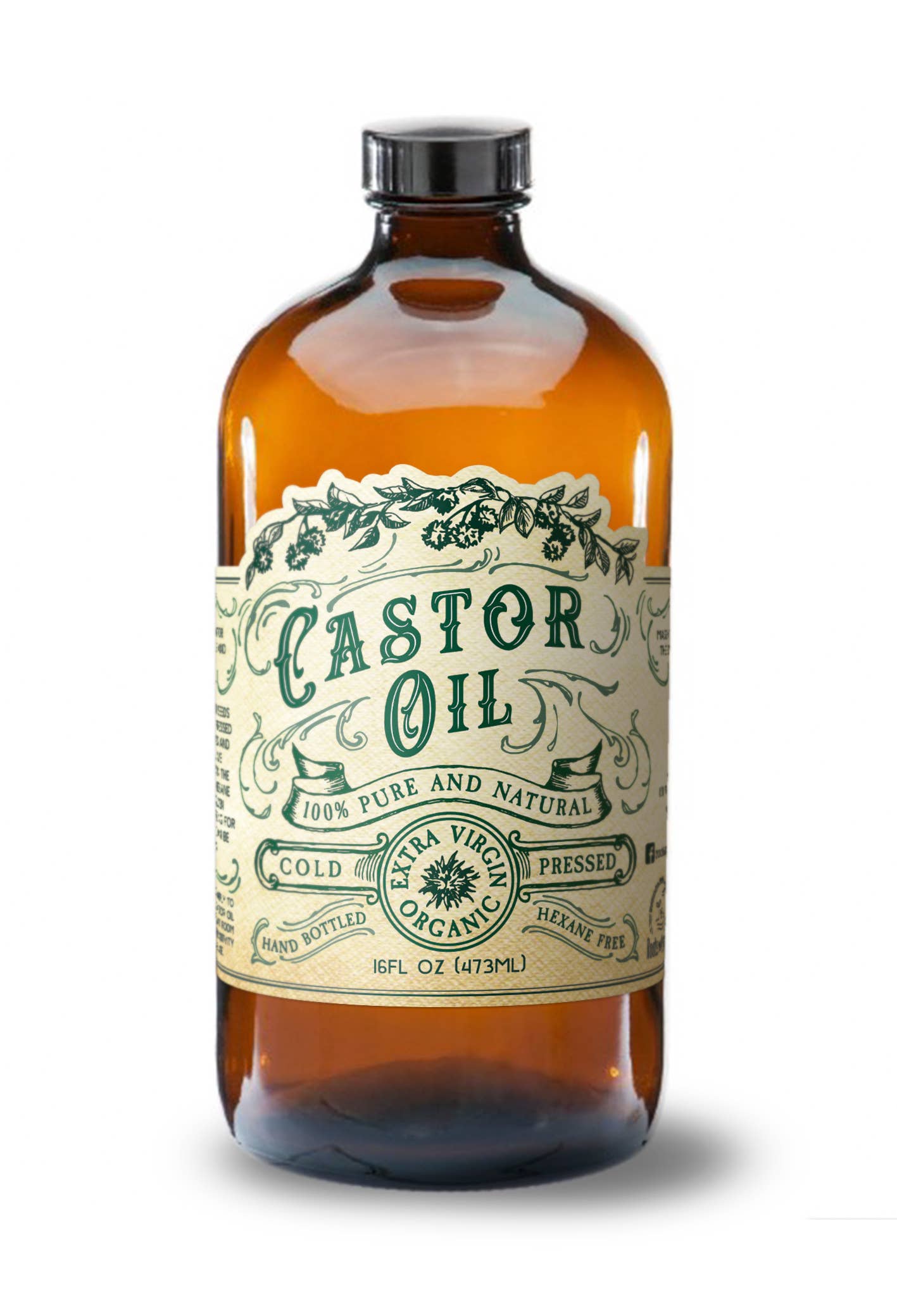 Cold Pressed Castor Oil |  2 oz (Organic)