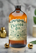 Cold Pressed Castor Oil |  (Organic & Glass Bottle)