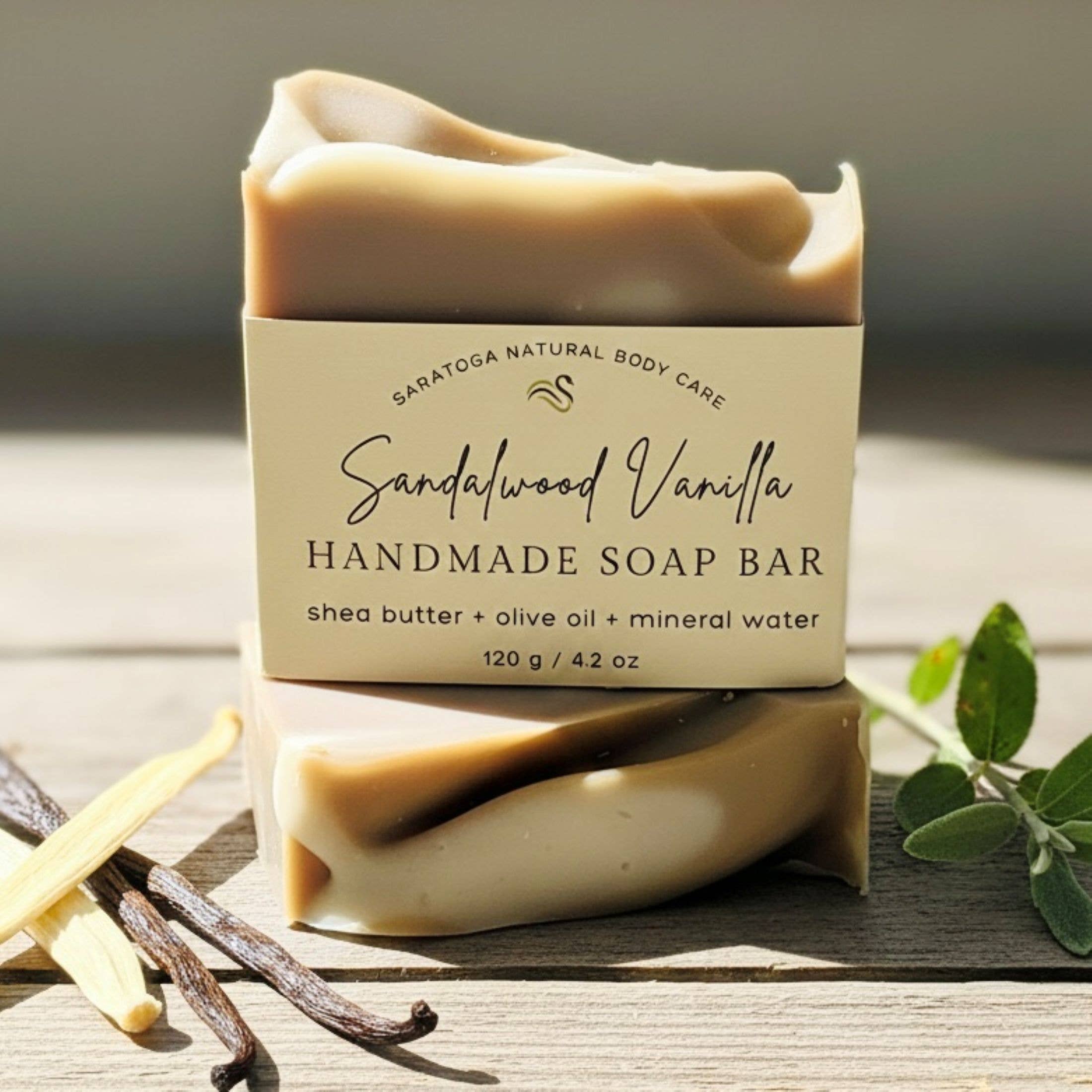 Sandalwood Vanilla Handmade Soap Bar VEGAN
