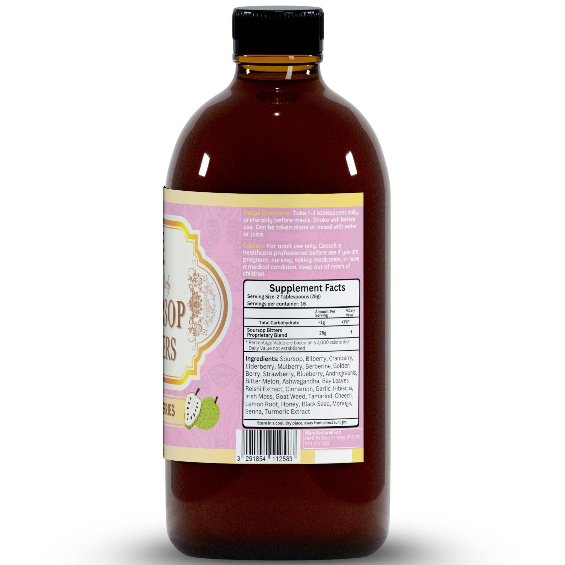 Soursop Mixed Berry Bitters | Immune, Gut & Daily Wellness Support