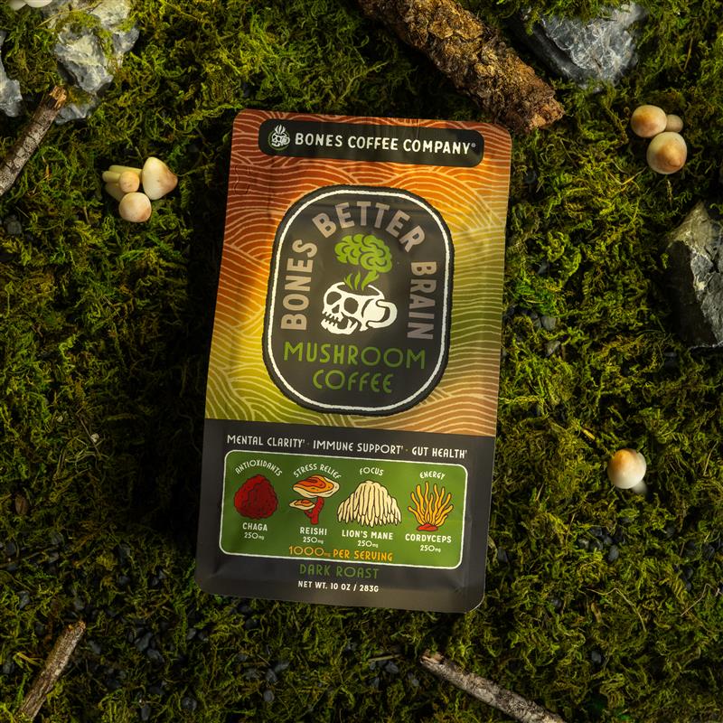 Better Brain Mushroom Coffee | Focus & Energy Dark Roast