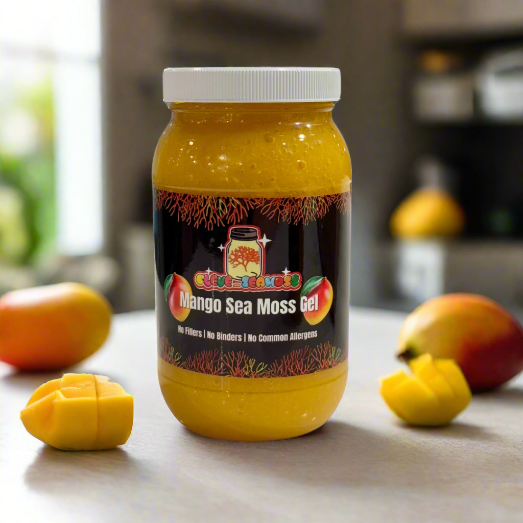 Mango Infused Sea Moss Gel | Smooth, Sweet & Beginner-Friendly