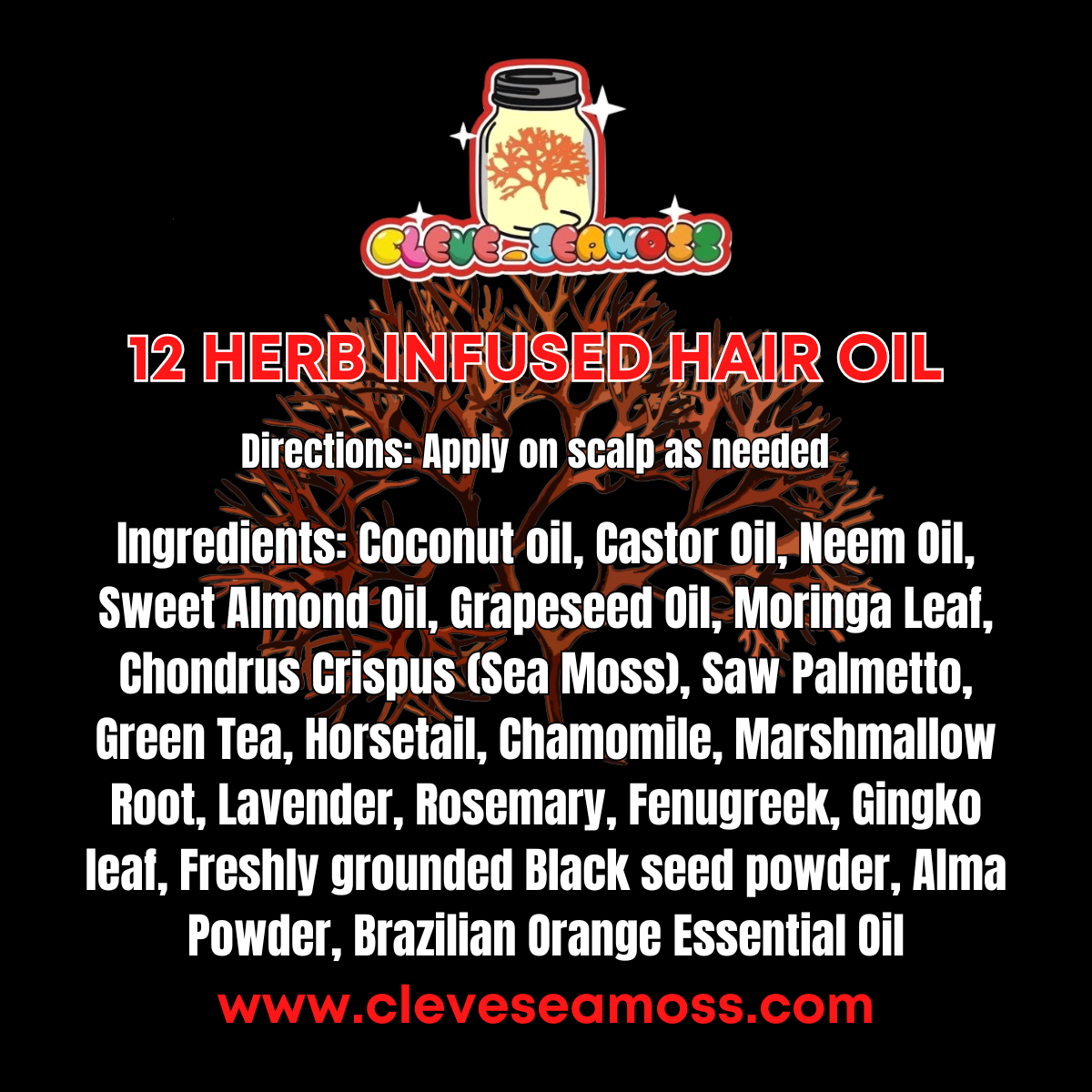 Wholesale & Private Label | Herbal Hair Growth Oil | 12 Herb Infused Hair Oil