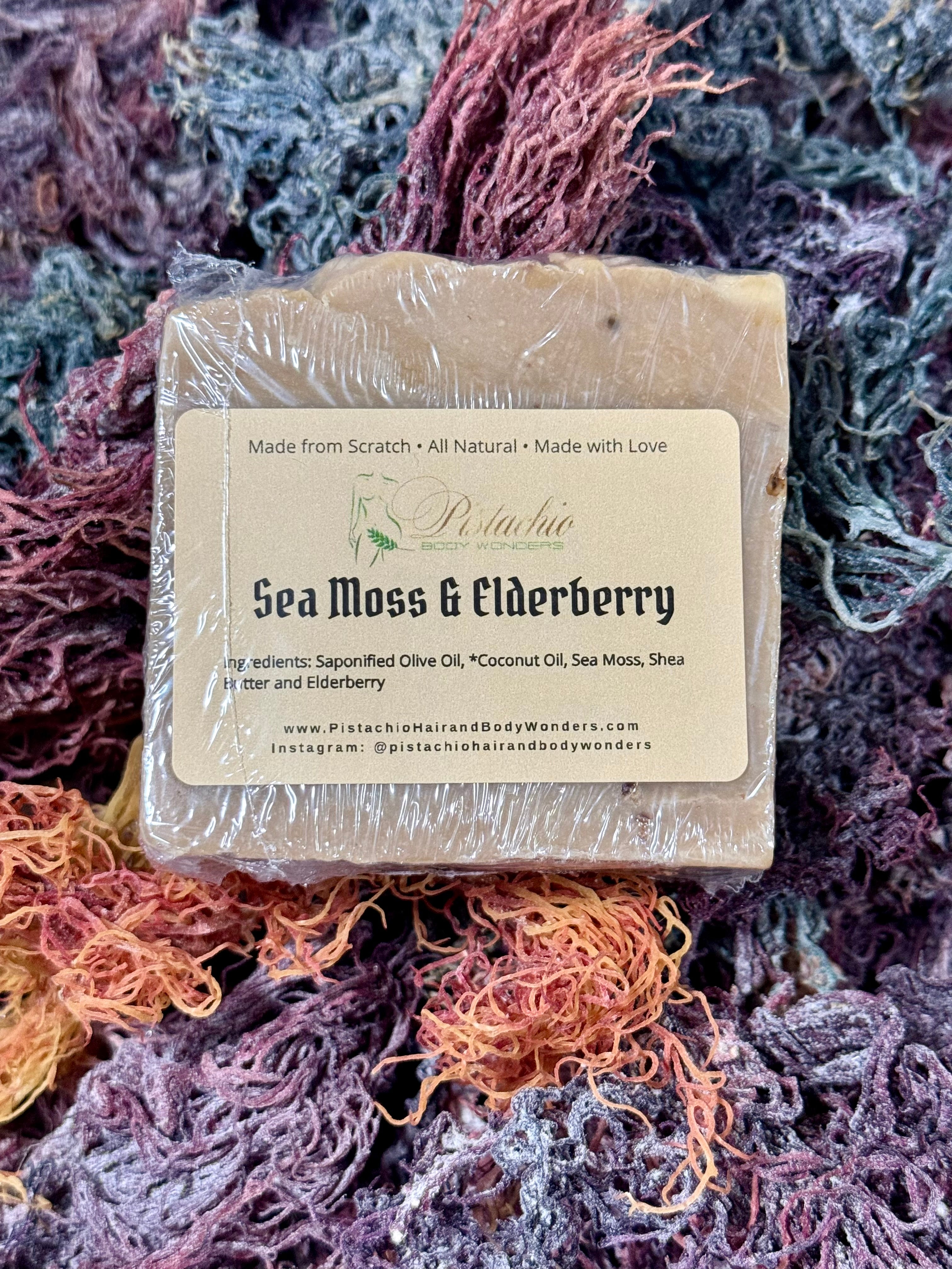 Sea Moss & Elderberry Soap Bar (discontinuing)