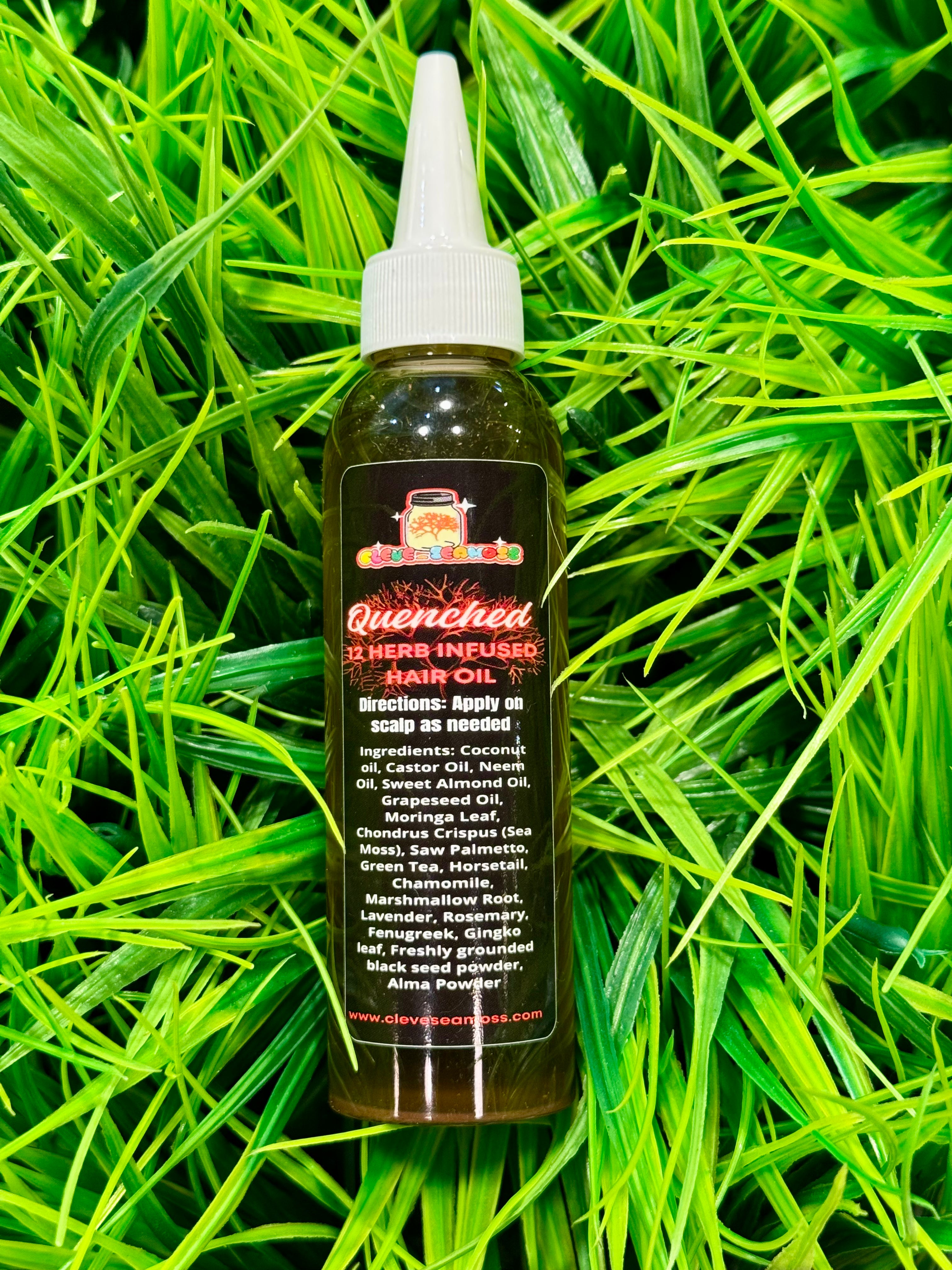 Quenched | Herbal Hair Growth Oil | 12 Herb Infused Hair Oil