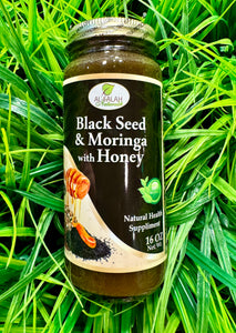 Black Seed & Moringa with Honey | High Blood Pressure, Congestion, Kidney Stones, Skin infection, Gingivitis, Menopause, Swelling