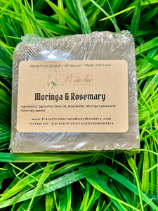 Moringa & Rosemary Soap Bar | Antibacterial | Acne | Anti-Inflammatory | Blemishes
