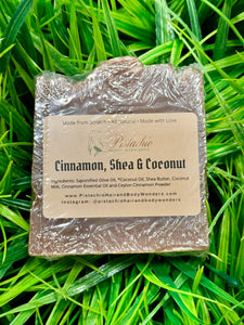 Cinnamon, Shea & Coconut Soap | Antibacterial | Hyperpigmentation | Aging | Antioxidant | Eczema