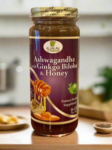 Ashwagandha with Ginkgo Biloba & Honey | Memory, Muscle Mass, Cortisol Level, Anxiety, IBD, Brain Function