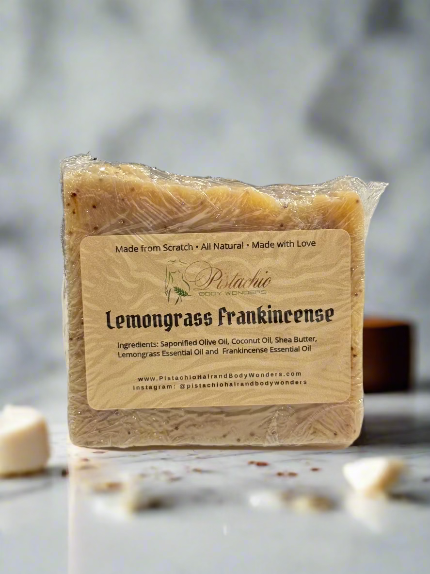 Lemongrass Frankincense Soap Bar | Anti-bacterial | Dry Skin | Acne