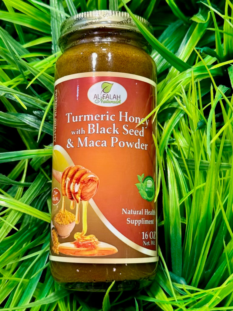 Turmeric Honey with Black Seed & Maca Root | Arthritis, IBS, Congestion, Cough, Eczema, Energy, ED