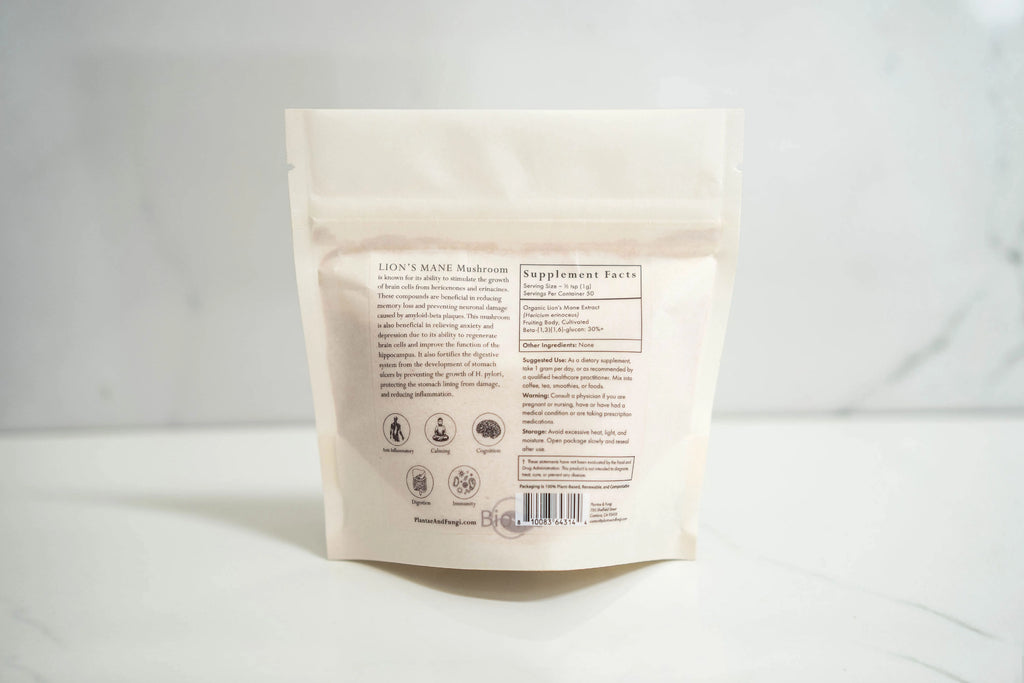 Lion's Mane Mushroom Powder (Autoimmune | Leaky Gut | Stress | Memory | Dementia | MS)