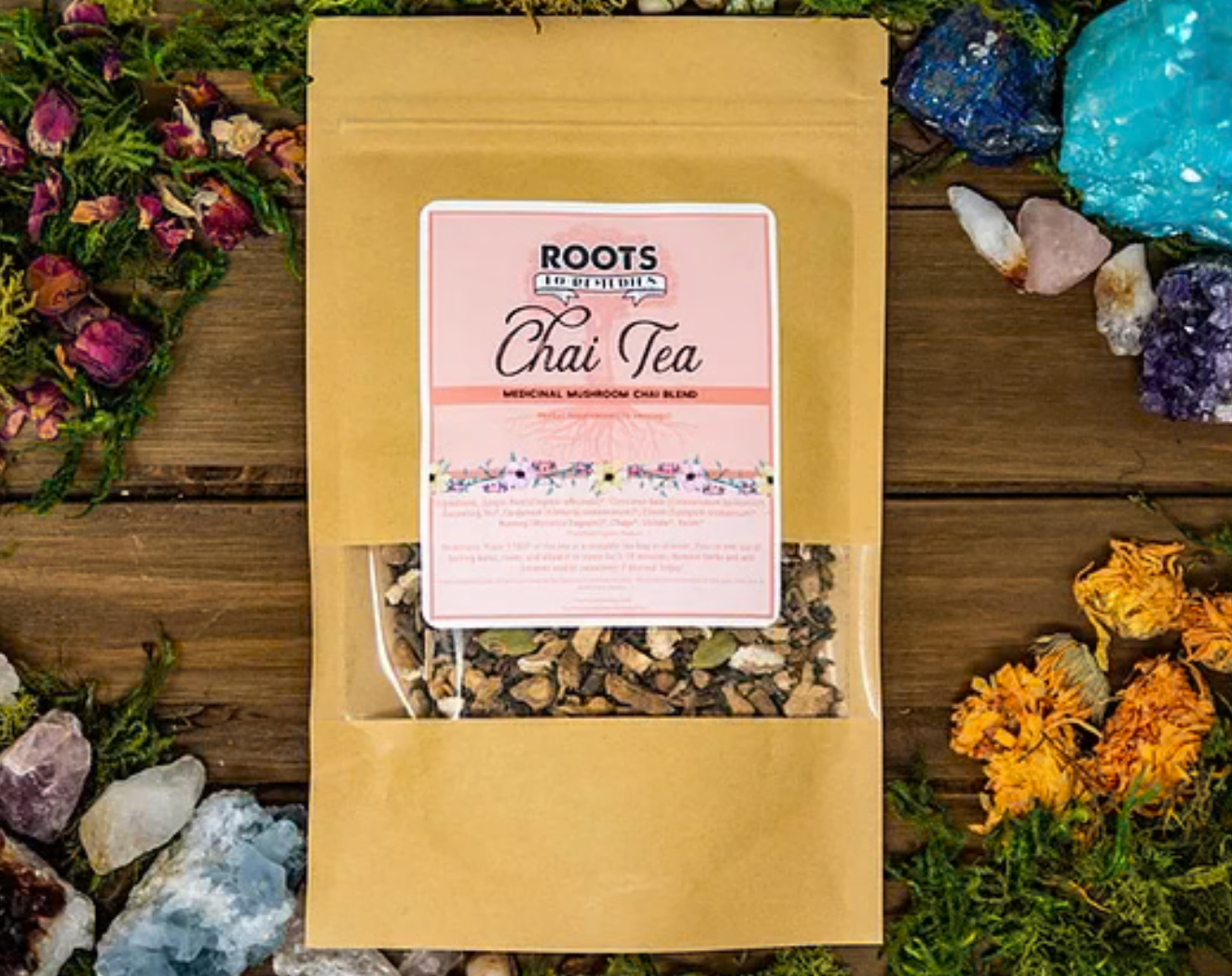 MUSHROOM CHAI TEA BLEND - Weight Management | Boost Immune | Superfood | Mood Booster | Boost Energy | Skin Health