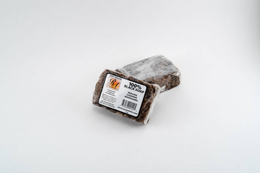 African Black Soap Bar, Unscented - 5oz