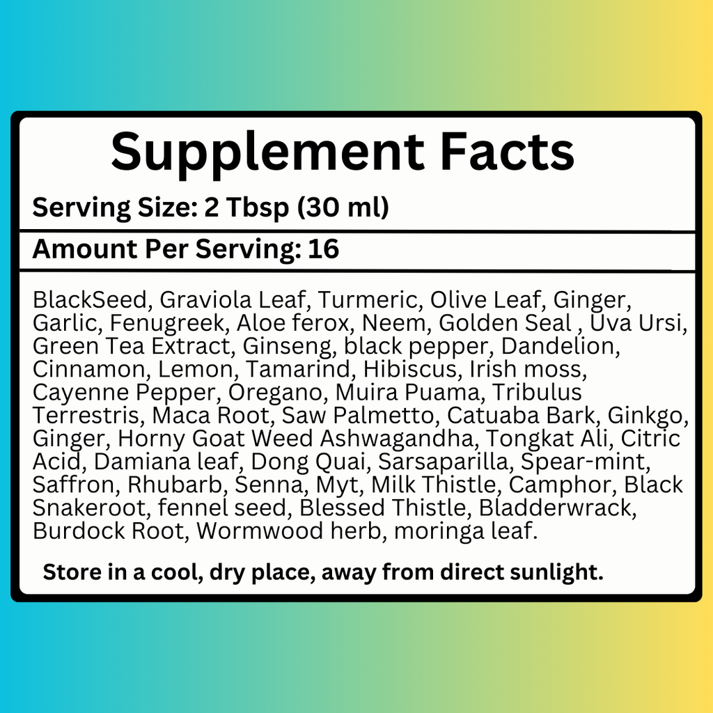 Black Seed Bitter (16oz Glass Bottle) (Not for beginners)