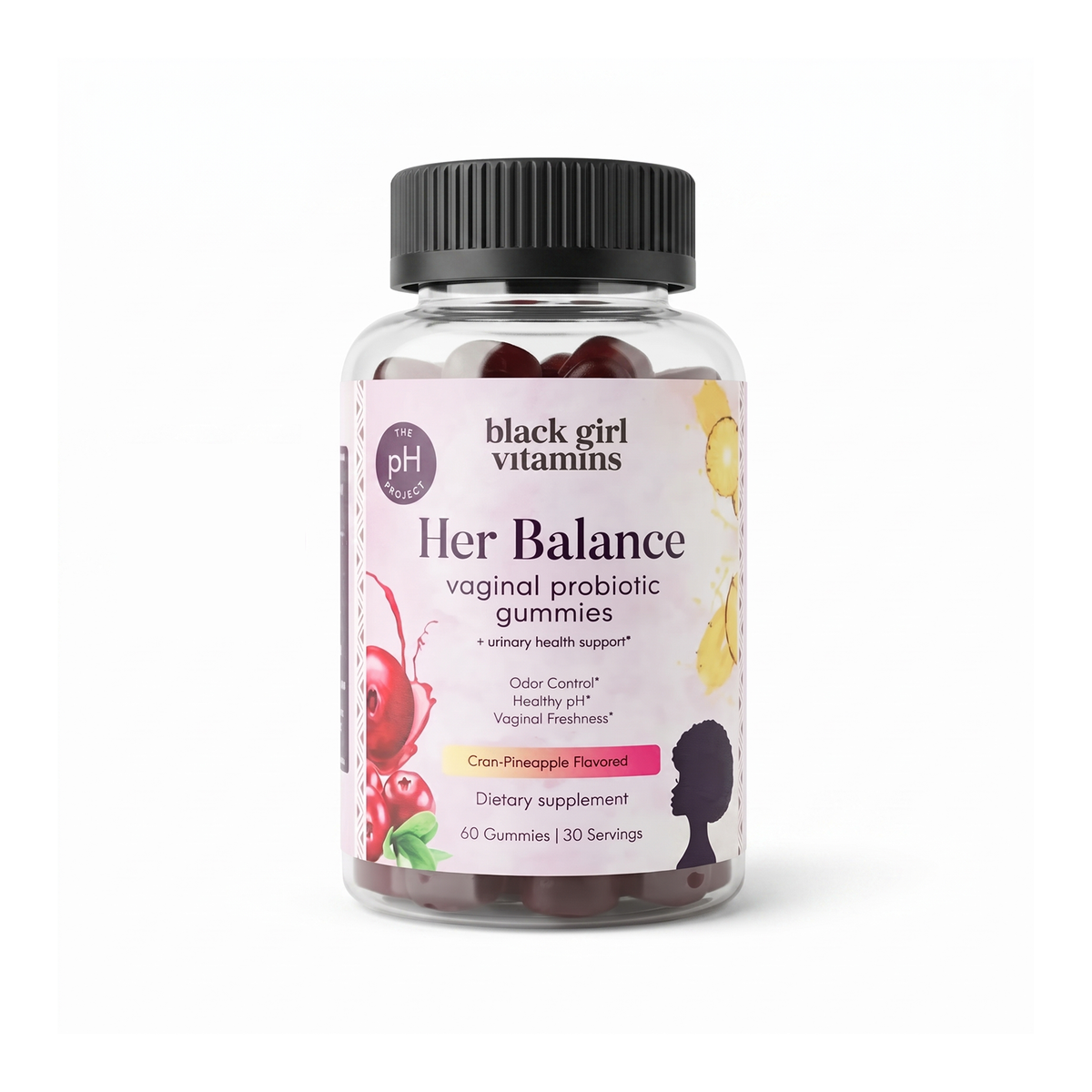 Her Balance Vaginal Probiotic Gummies – pH, Freshness & Urinary Support | Cran-Pineapple