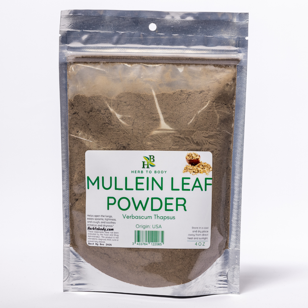 Mullein Leaf Powder ( Lung Cleanse • Respiratory Support • Soothing Relief)