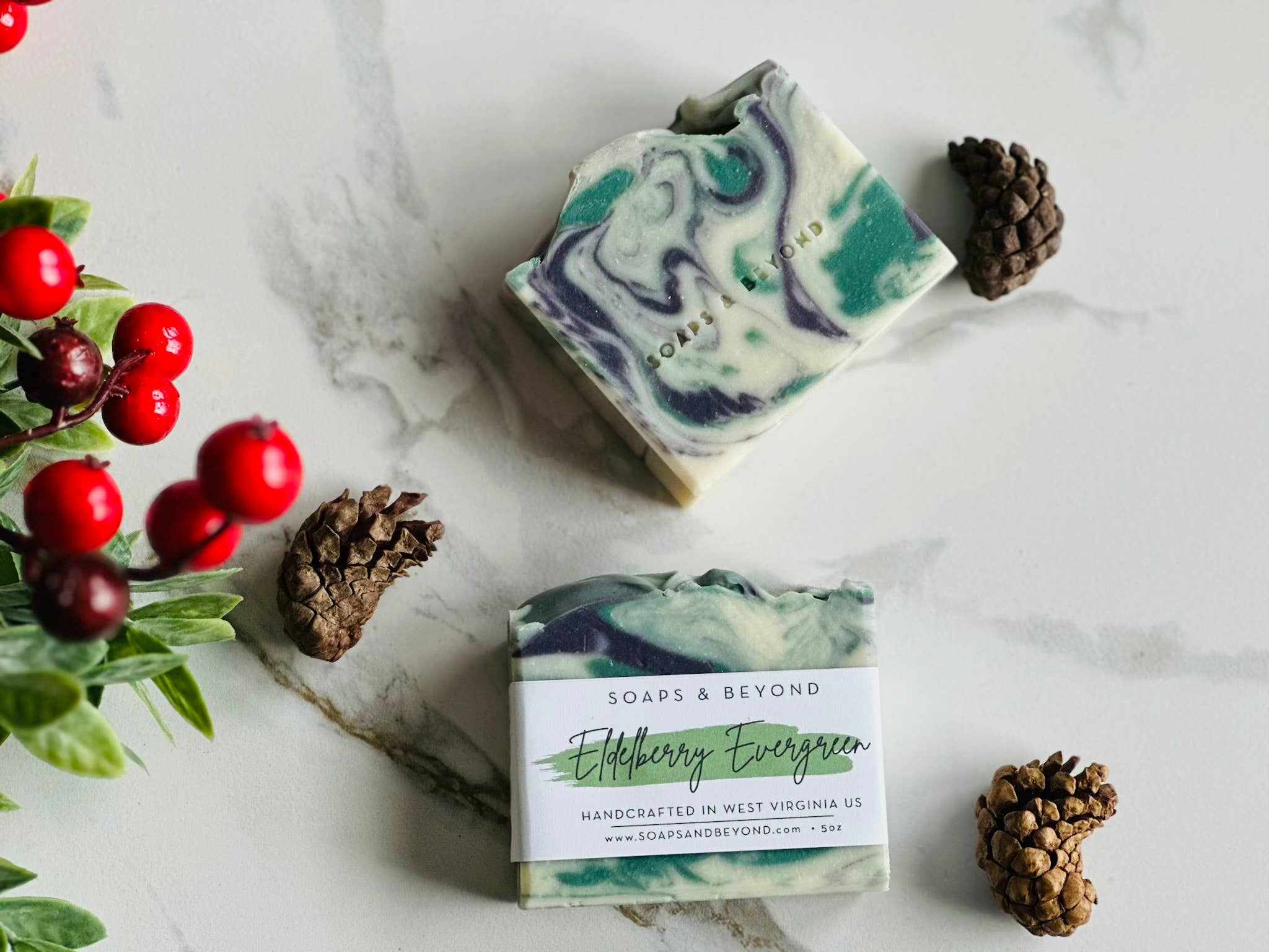 Elderberry Evergreen Soap Bar  (SEASONAL)