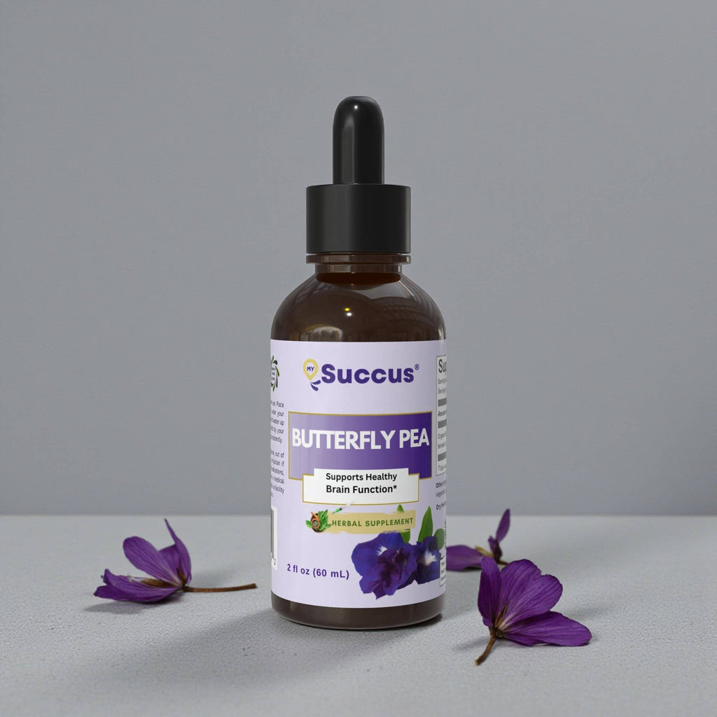 Butterfly Pea Tincture | Brain, Focus & Antioxidant Support | Alcohol-Free 1 oz