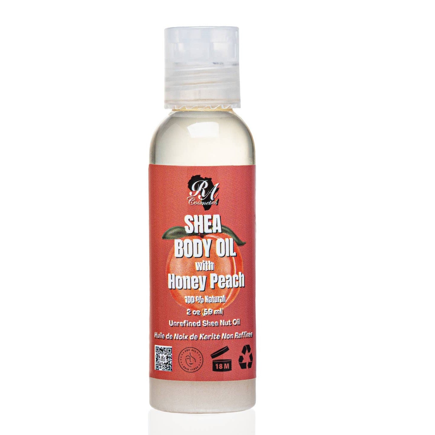 Shea Body Oil – Honey Peach - 2oz