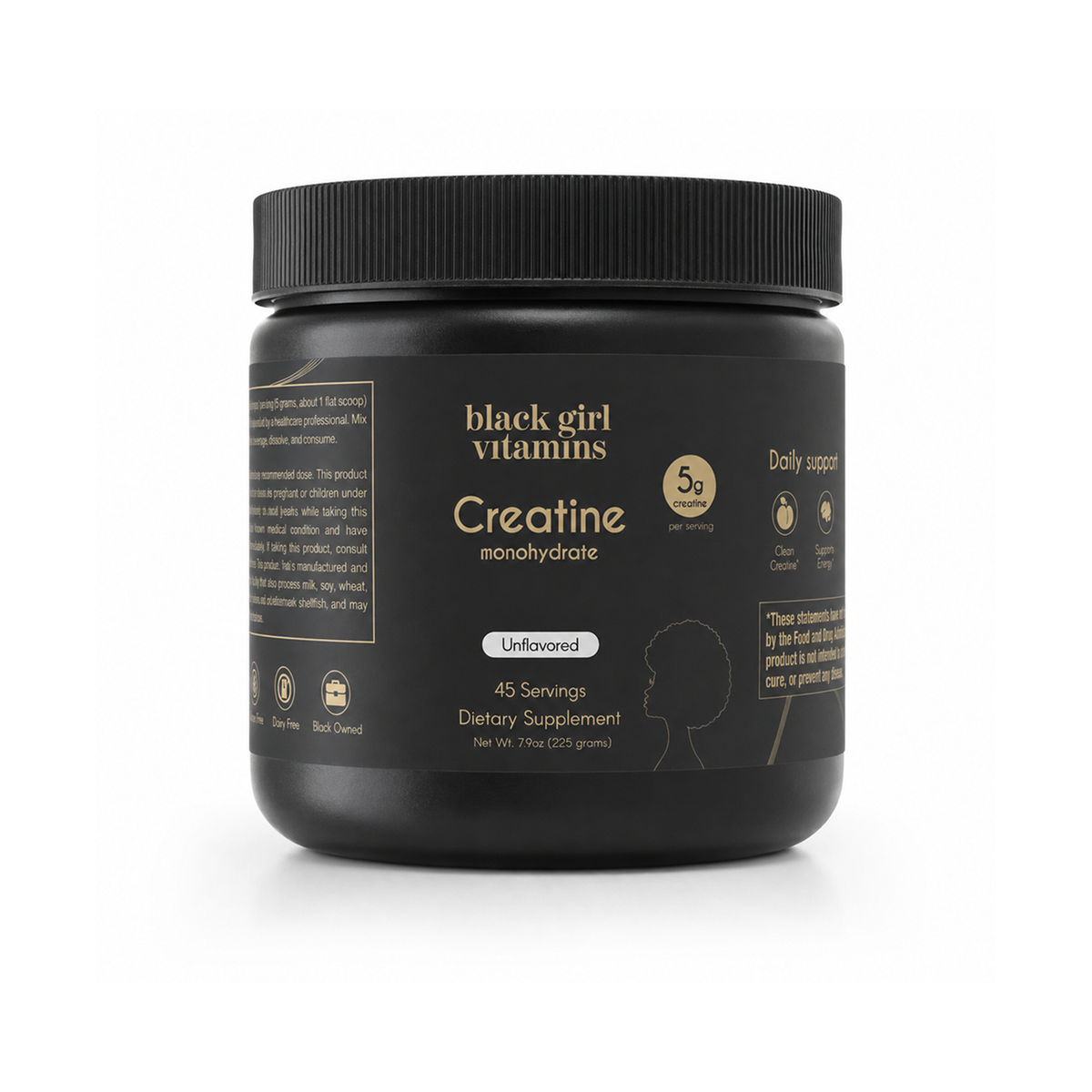 Creatine Monohydrate – Women’s Muscle, Strength & Workout Support | 45 Servings
