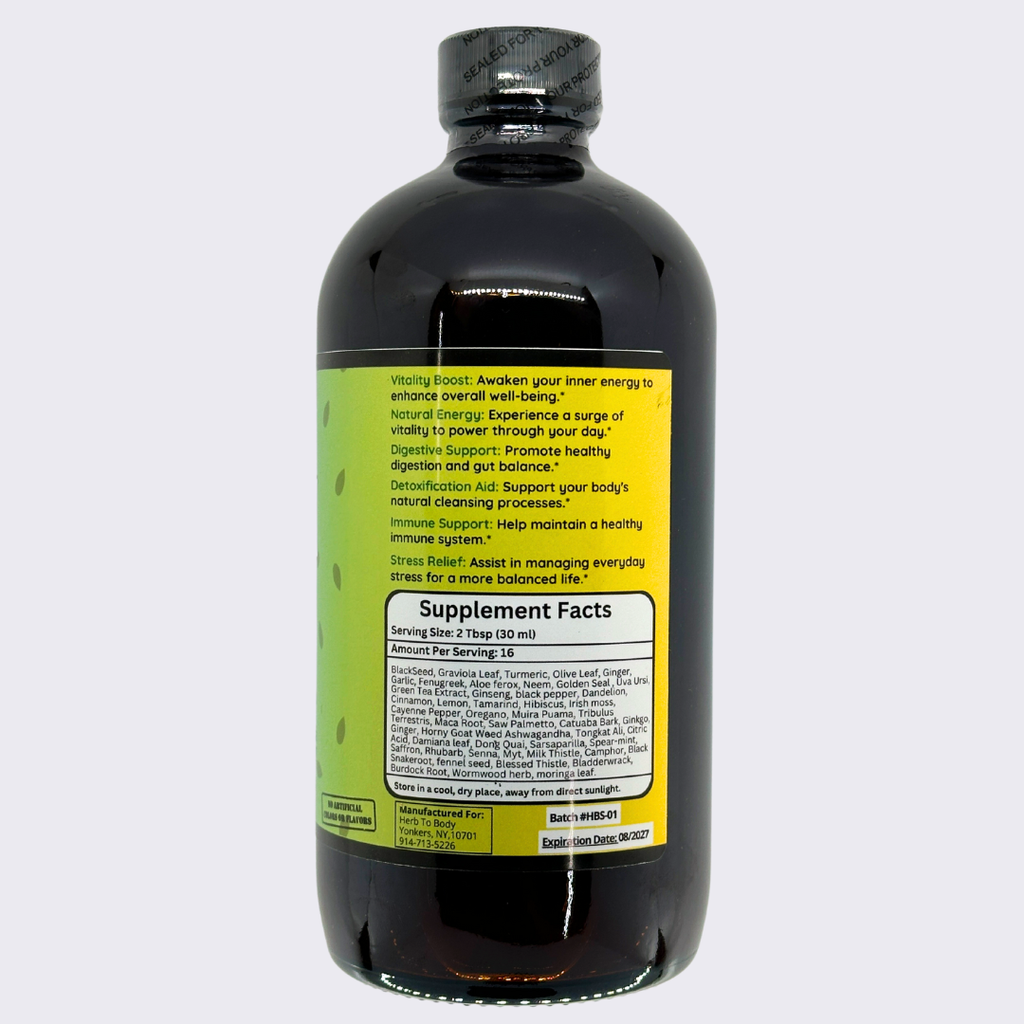 Black Seed Bitter (16oz Glass Bottle) (Not for beginners)