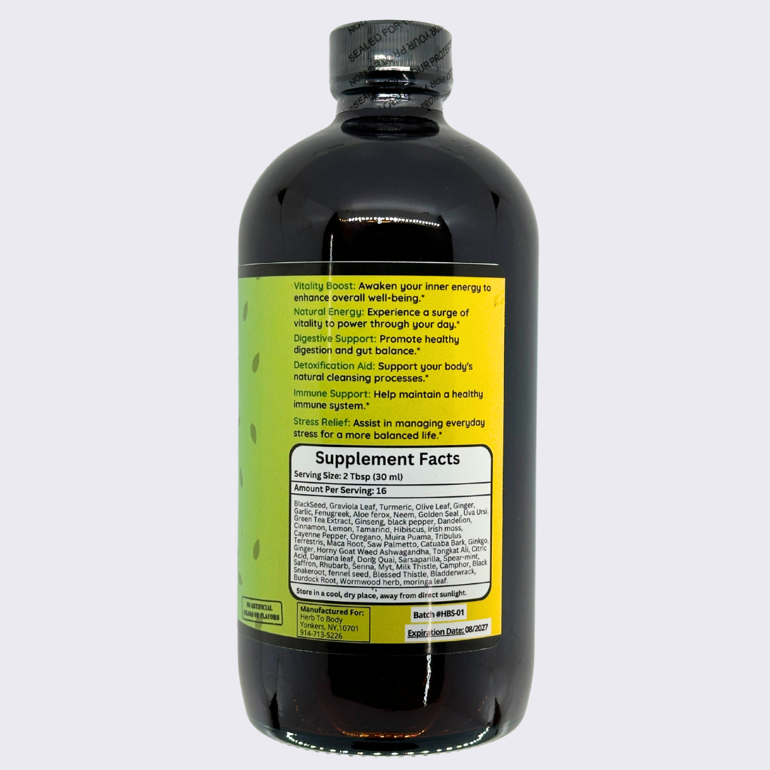 Black Seed Bitter (16oz Glass Bottle) (Not for beginners)