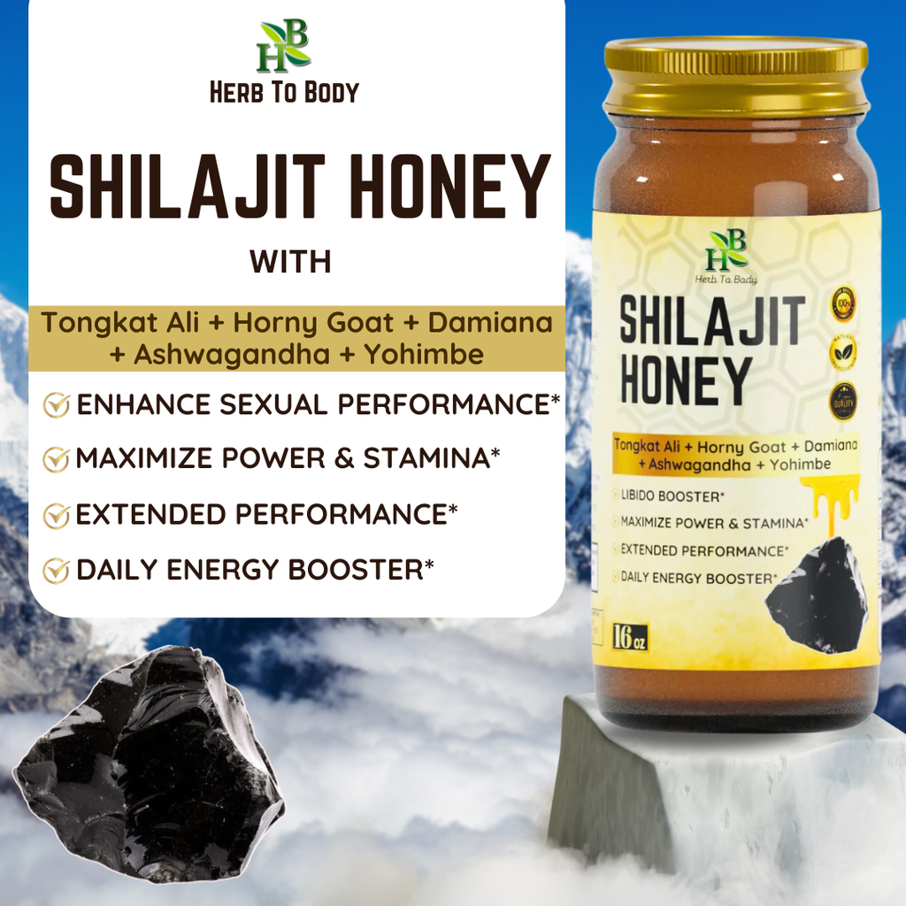 Shilajit Honey – Raw Himalayan Shilajit Infused Honey (16 oz)