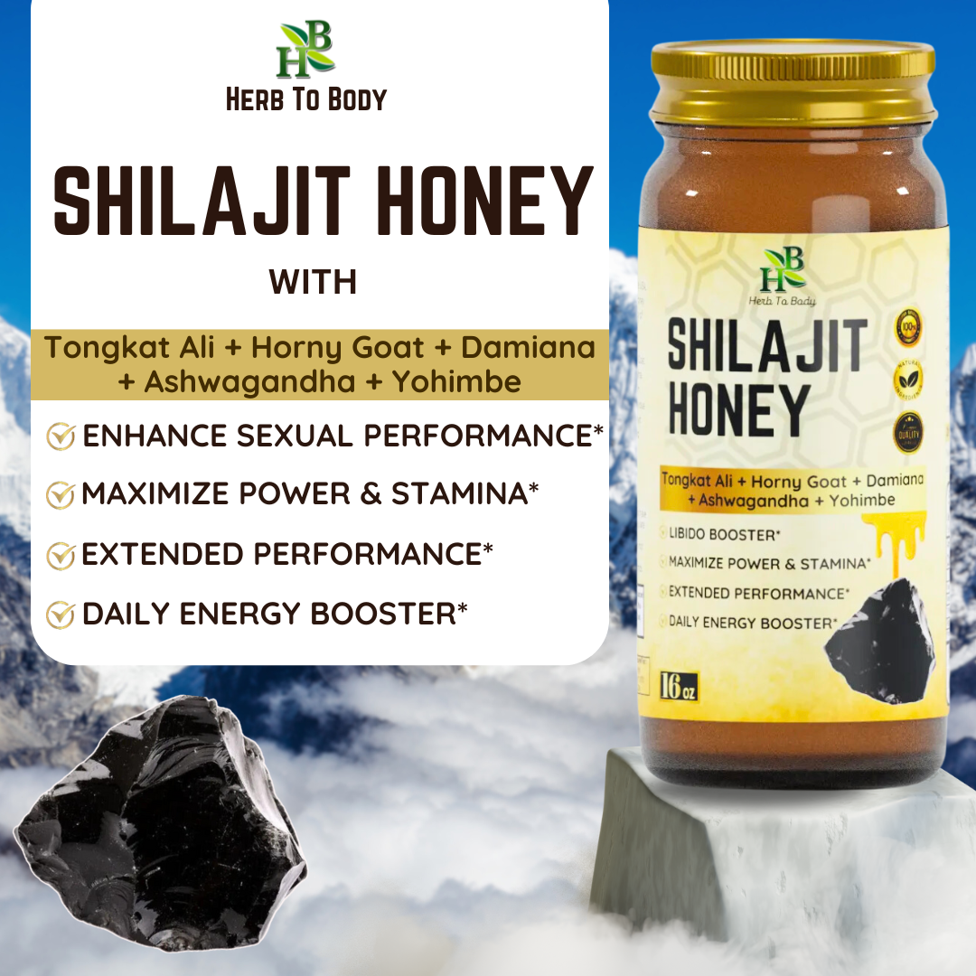 Shilajit Honey – Raw Himalayan Shilajit Infused Honey (16 oz)
