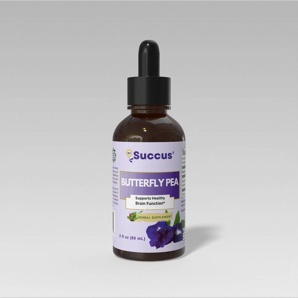 Butterfly Pea Tincture | Brain, Focus & Antioxidant Support | Alcohol-Free 1 oz