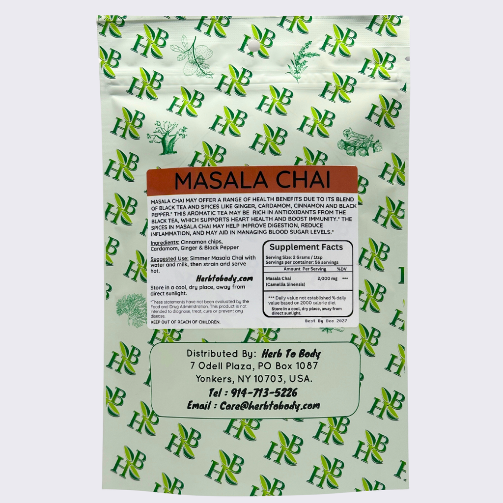Masala Chai ( Spiced Energy • Digestion Support • Immune Boost )