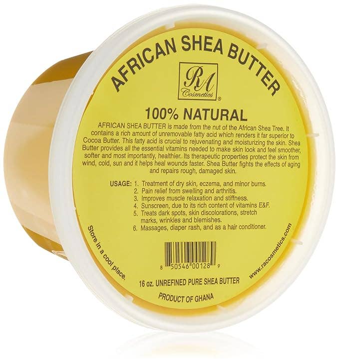 100% African Shea Butter, Yellow Solid - 16oz