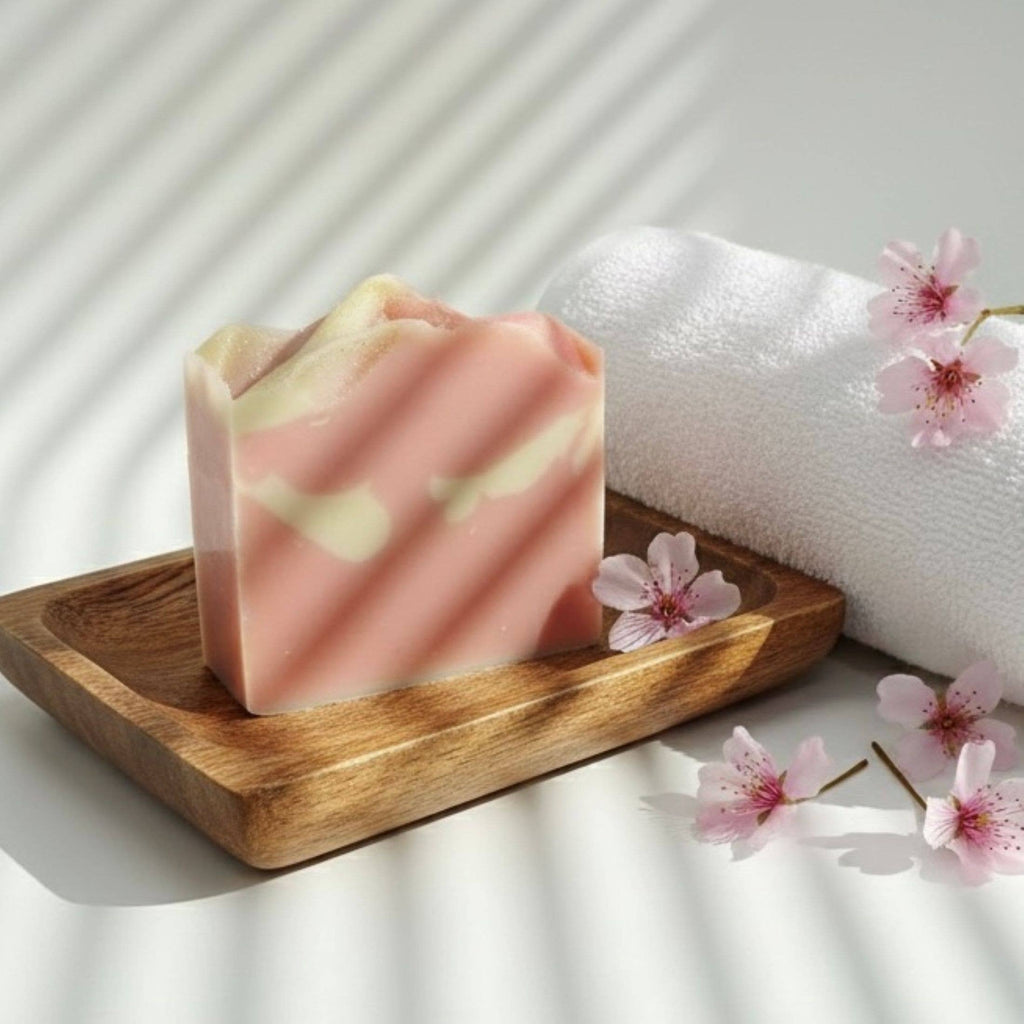 Pink Berry Mimosa Handmade Soap Bar VEGAN