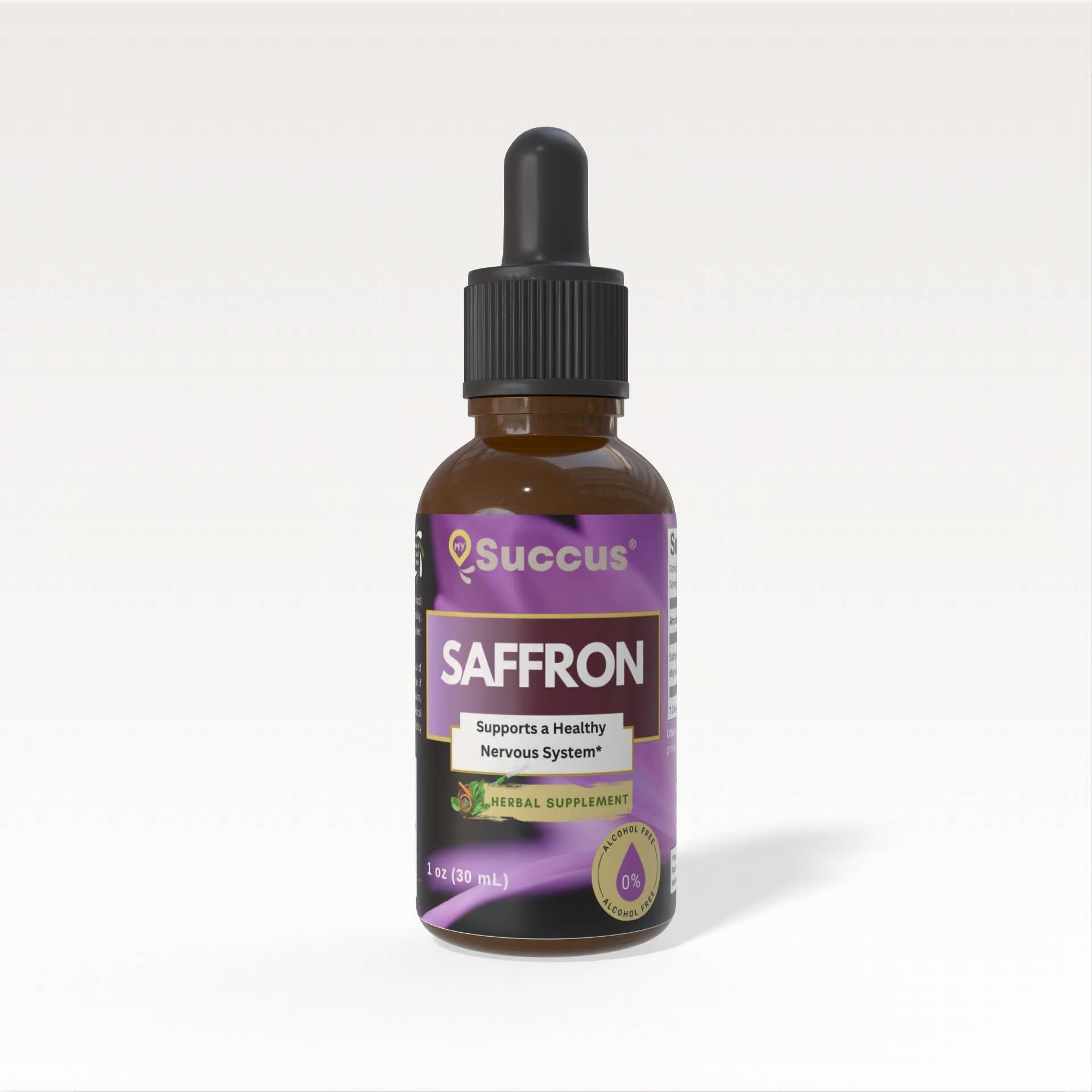 Saffron Tincture | Alcohol-Free Herbal Extract | 1 oz