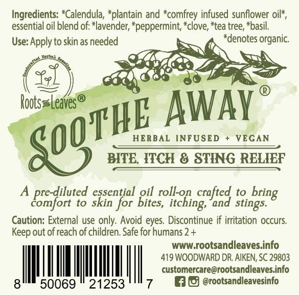 Bug Bite Relief Roll-On | Natural Herbal Itch & Sting Relief Oil | 10 mL