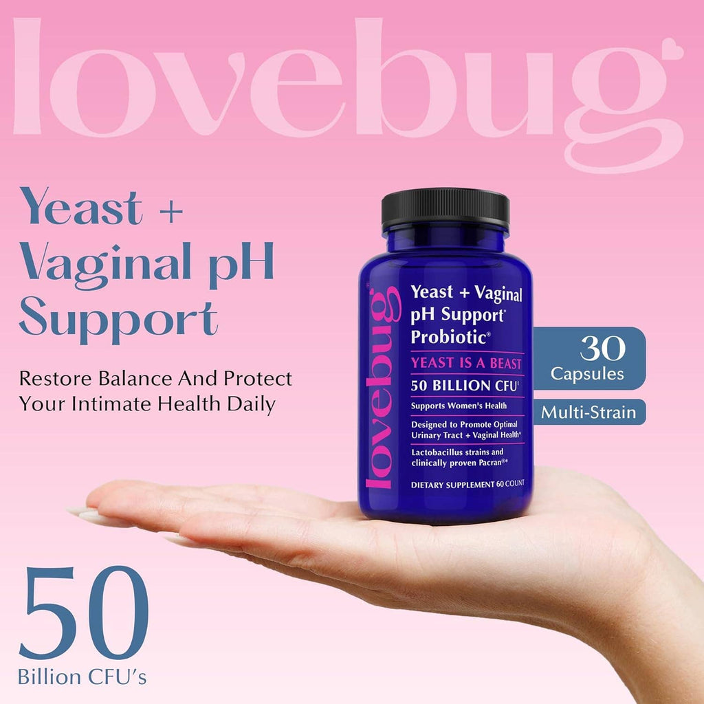 Yeast + Vaginal pH Probiotic – Feminine Balance & Urinary Tract Support | 30 Count